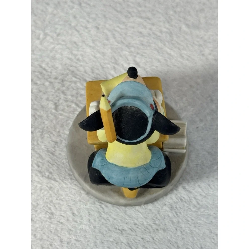 Vintage Disney Mickey Mouse School Desk Figurine Korea Ceramic Figure